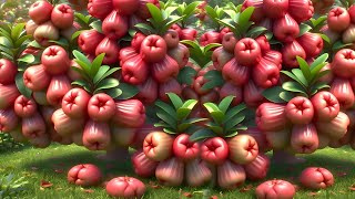 easy method to propagate waxapple fruit trees #garden #fruits 
