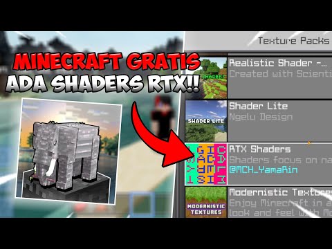 Game MINECRAFT GRATIS Yang Ada SHADERS REALISISTICNYA! Ada SHADERS RTX Juga Dong!