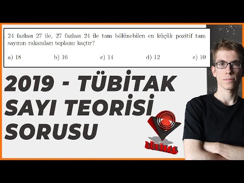 2019 Tübitak Harika Sayı Teorisi Sorusu | 27.BİLİM OLİMPİYATLARI  BİRİNCİ AŞAMA SINAVI