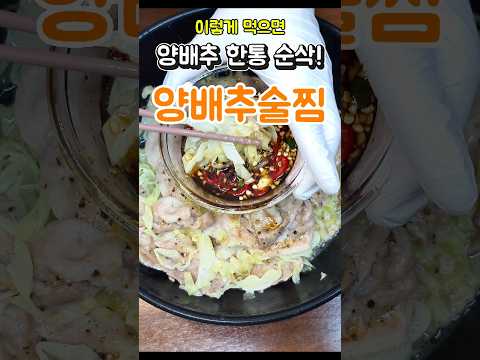고기 먹고도 속이 편하고 싶으면 당장 봐야할 영상 #요정재형 #양배추술찜 #양배추수육