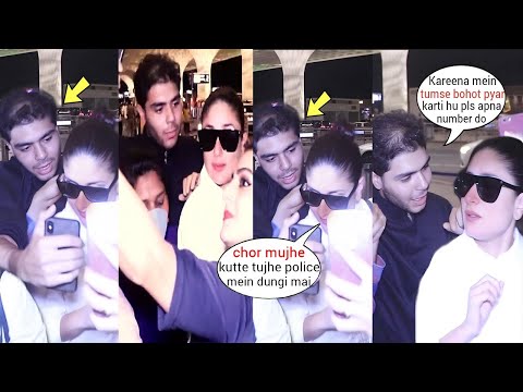 Kareena Kapoor's shocking Reaction after A Man Touched her badly & Mobbed by Fans infornt of Media