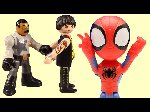 Spidey Solves A Mystery In The Museum - Spidey And His Amazing Friends Toys Pretend Play
