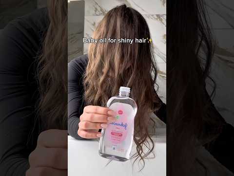 BABY OIL CHANGED MY HAIR COLOR🫣🙉 #haircare #hairstyle #skincare #beauty #makeup #beautytips