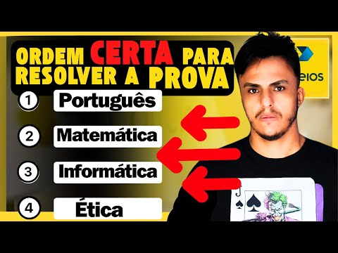 Ordem Certa e Distribuição de Tempo para hora da Prova dos Correios 2024|Diferencial para aprovação!