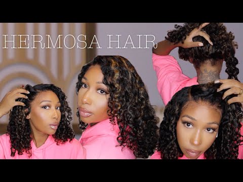 No Glue Needed for Updo Styles 😮Glueless 360 Highlight Curly Wig| Beginner Friendly Ft.Hermosa Hair