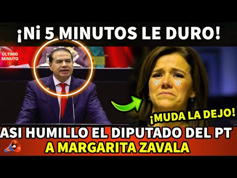 ¡NI 5 MINUTOS LE DURO! ASI ACABO EL DIPUTADO DEL PT CON MARGARITA ZAVALA