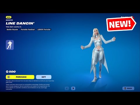 Fortnite NEW Line Dancin' Emote (Icon Series) in Fortnite Item Shop (6th September, 2024)