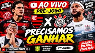 PRÉ-JOGO: FLAMENGO X CORINTHIANS | ANÁLISES PALPITES E ESCALAÇÃO , RANIELE E MEMPHIS SUSPENSOS???