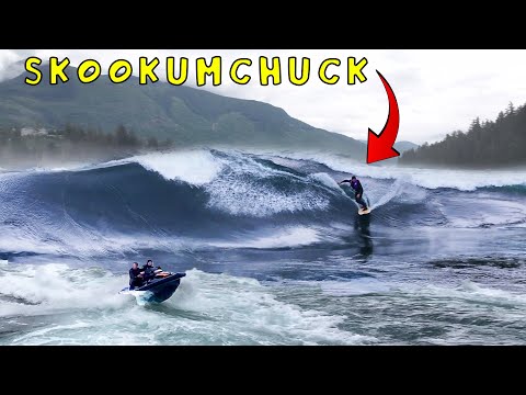 Massive 20ft Tidal Surge Causes 6-8ft WAVE in Skookumchuk Narrows w/ Jamie Obrien