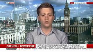 Owen Jones on Grenfell Tower - Sky News