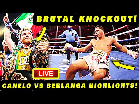 SAUL CANELO ALVAREZ VS EDGAR BERLANGA FIGHT HIGHLIGHTS! KNOCKOUT!