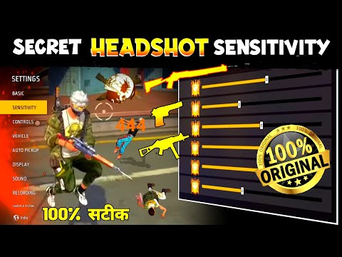 Secret Headshot Sensitivity For Free Fire 🔥