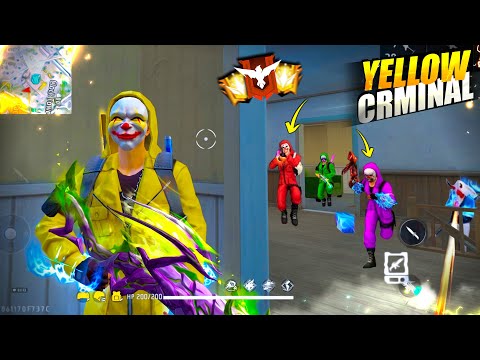 FREEFIRE🔥Yellow Criminal 🎯Solo vs Squad Mp5 + Awm 🤯 27 Kills -Garena freefire | PK GAMERS #freefire