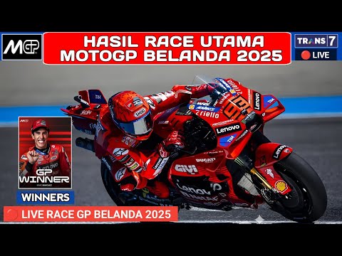 Hasil MotoGP Hari ini - Hasil Sprint Race Gp Belanda 2025 - klasemen Motogp 2025 - Jadwal Motogp