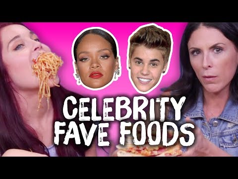 Trying Celebs' FAVORITE Foods! (Cheat Day)