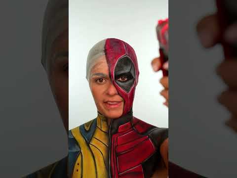 DEADPOOL x WOLVERINE ❤️💛 #makeup #deadpool #wolverine #acting #humour