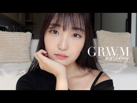 birthday grwm 🎂💕 my simple korean makeup & hair routine, favorite products + tips!