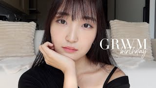 birthday grwm 🎂💕 my simple korean makeup & hair routine, favorite products + tips!