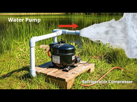 DIY Simple Water Pump from Refrigerator Compressor