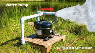 DIY Simple Water Pump from Refrigerator Compressor