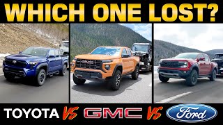 And The Best Towing Midsize Truck Is...? GMC vs Toyota vs Ford vs Ike Gauntlet!