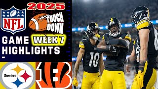 Pittsburgh Steelers Vs. Cincinnati Bengals (Week 7) FULL GAME  Season 2025 NFL Highlights 2025