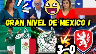 CHILENOS ENVIDIOSOS X GOLEADA DE MEXICO VS CHEQUIA ! SORPRENDIDOS POR GRAN NIVEL DE MEXICO !