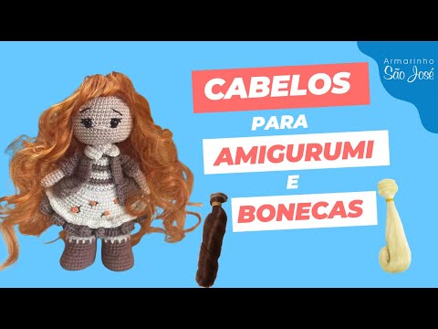 Lançamento - Cabelo para Amigurumi e Boneca