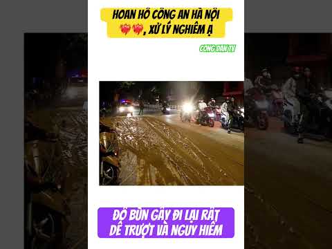 Hà Nội: công an truy tìm người đổ bùn nhão ra đường Tôn Đức Thăng!.
