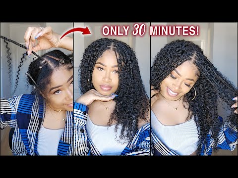 How To ➟ Fast "Boho Braids" in 30mins [CHEAT METHOD]