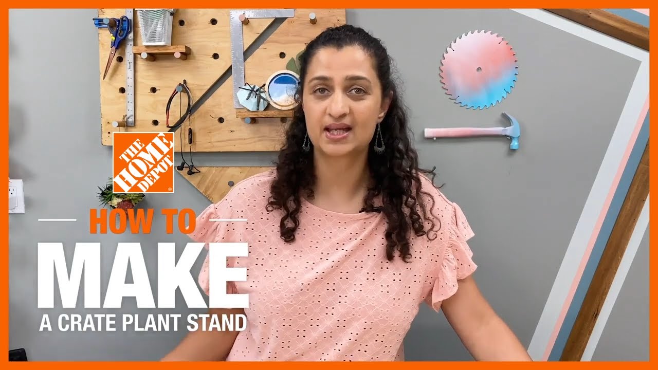 How to Make a Crate Plant Stand