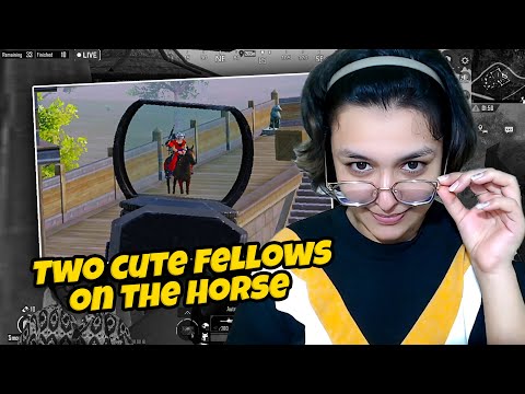 2 cute fellows on Horse | Solo vs Squad Funny PUBG Live Highlights