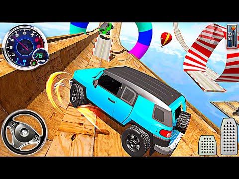 Mega Ramps Jeep Wrangler Car Race Game - Impossible SUV Driving Sim | Android Gameplay