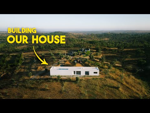 BUILDING OUR HOUSE - Installing Massive Fireplace, Roof Cap, Radiant Floor Heating & Outdoor Work