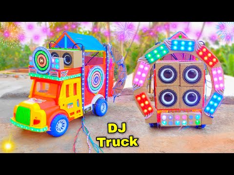 Mini Dj Truck loading At-New Home by cardboard making dj truck and light dj toy eicher dj big Dj