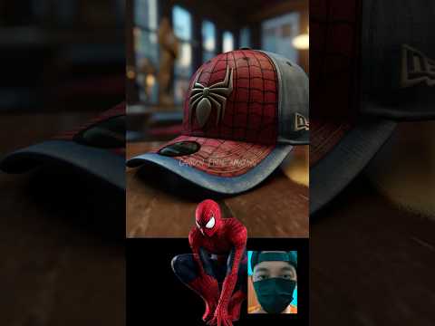 Spider-man as a Caps ๐ฅ Marvel & Dc all Characteers #avengers #shorts #marvel