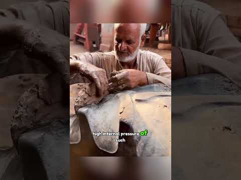 Restoring a torn tire from scratch. #craft #diycraft#handmade #