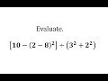Evaluating Expressions and Operations