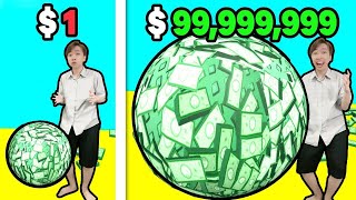 Cuộc thi xây con đường tiền dài 1000 Mét   VinhMC Rất Vui Vì Trở Thành Tỷ Phú Siêu Giàu MONEY RACE