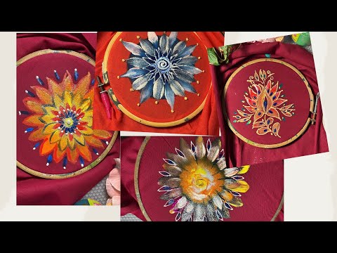 Fabric painting tutorials #fabricpainting #wetonwet #kaviartstudio #arttutorial