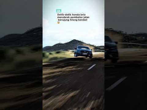 Akibat terlalu gacor, honda brio ini tabrak pembatas jalan ๐ซฃ #hondabrio #assettocorsa #shortvideo