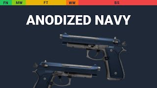 Dual Berettas Anodized Navy Wear Preview