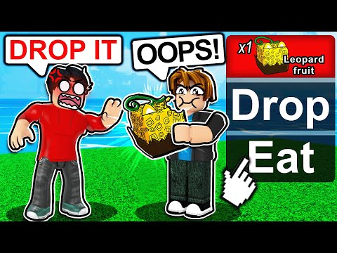 I Ate LEOPARD Fruit In Front Of SCAMMERS In Blox Fruits!