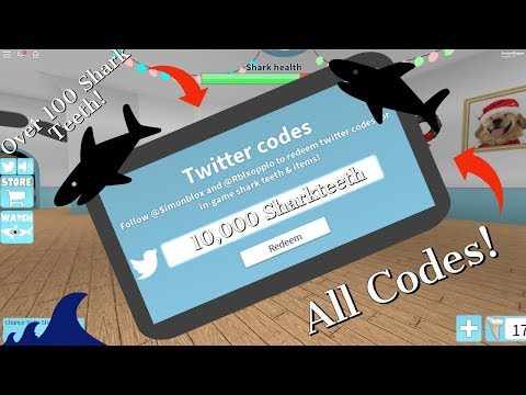 roblox twitter codes for sharkbite