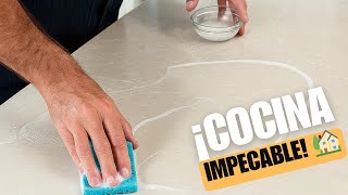 Vinagre + Bicarbonato el TRUCO que deja tu COCINA impecable en minutos