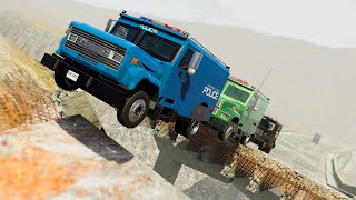 BeamNG Drive - Long Challanging Race With Armored Trucks