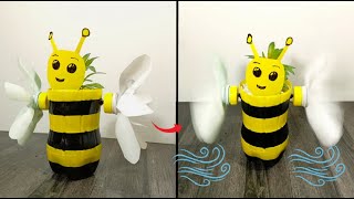 De Basura a Obra Maestra: La Maceta de Abeja con Alas que se Mueven