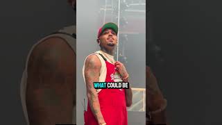 Did you notice the sudden appearance of glasses on Chris Brown