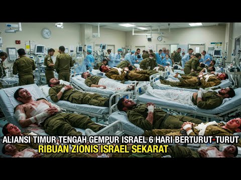 ISRAEL DIBOMBARDIR 6 HARI TANPA HENTI‼️ 21 TITIK STRATEGIS HANCUR, RIBUAN PRAJURIT SEKARAT