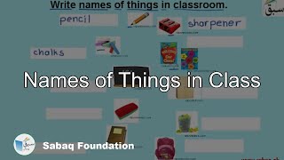 Names of Things in Class